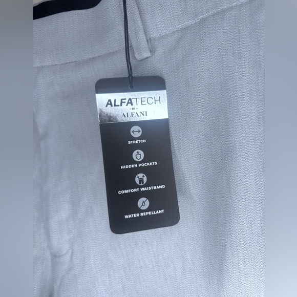 NWT ALFANI Men’s Stretch Flat Front Casual Business Slacks - Picture 4 of 9